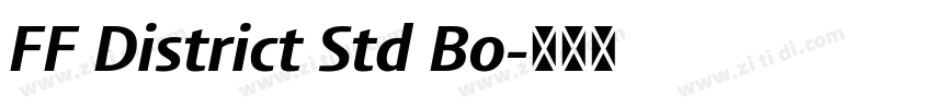 FF District Std Bo字体转换